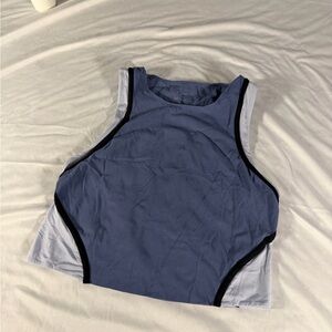 Nike Yoga Top Blue Athletic Running Size M Nylon